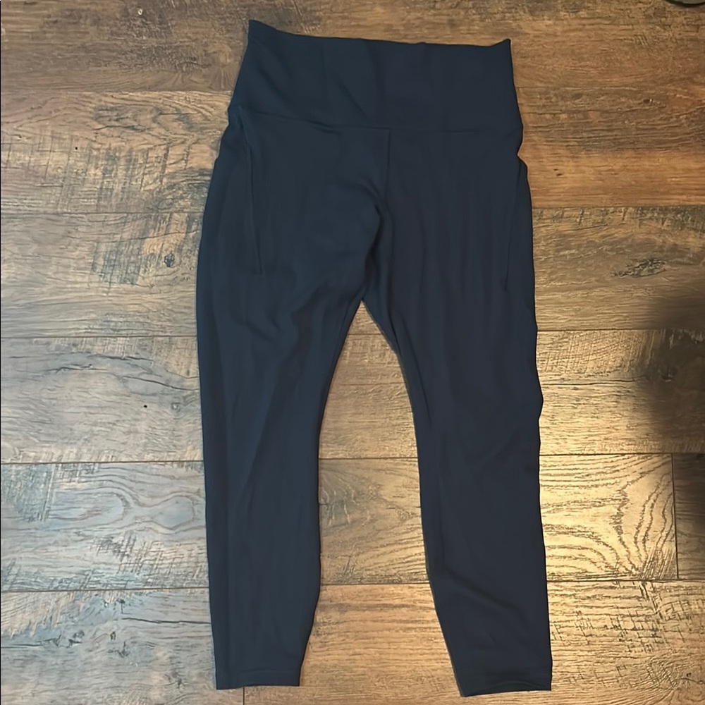 Navy High-Waisted Leggings